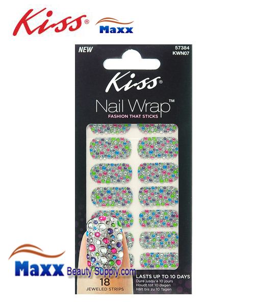Kiss Nail Wrap Fashion Sticks 18 Strip Nail Art Sticker